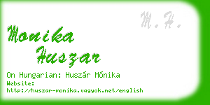 monika huszar business card